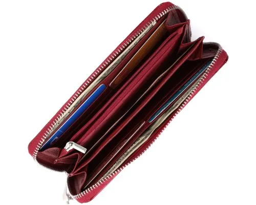 Гаманець ST Leather З натуральної шкіри Червоний (22677)