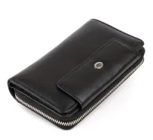 Гаманець ST Leather Зі шкіри Чорний (19339)