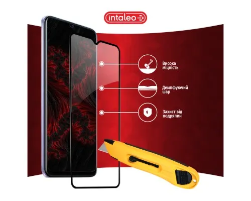 Скло захисне Intaleo Full Glue Vivo Y21 Black (1283126526954)