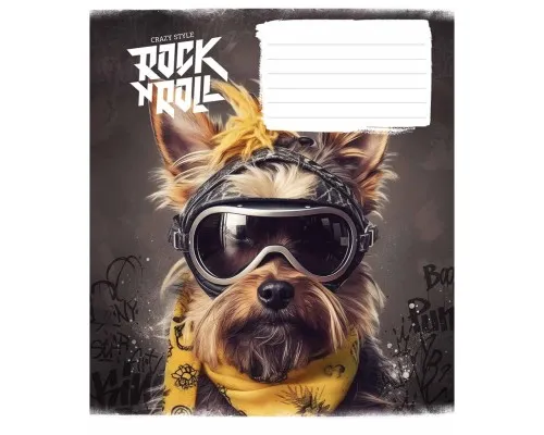 Зошит Школярик Rock star 12 аркушів клітинка (012-3277K)