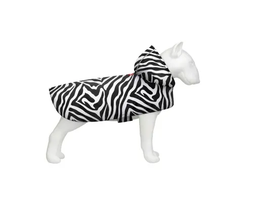 Дощовик для тварин WAUDOG Clothes з капюшоном "Зебра" XS (355-0055)