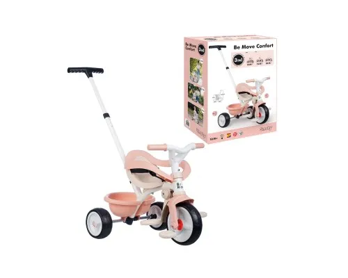 Дитячий велосипед Smoby Бі Муві. Комфорт 3 в 1 Рожева перлина (7600740419)