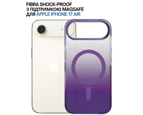 Чохол до мобільного телефона BeCover FIBRA Shock-Proof MagSafe Apple iPhone 17 Air Deep Purple (715453)