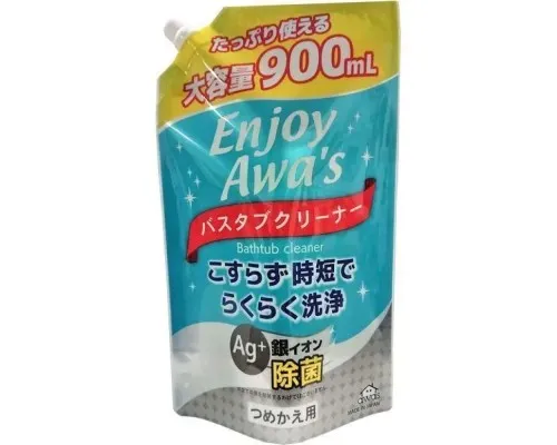 Піна для чищення ванн Rocket Soap Foaming Bathtub Cleansing З іонами срібла Змінний блок 900 мл (4903367093608)
