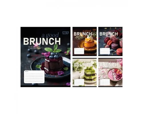 Зошит Yes Brunch А5 36 аркушів клітинка (769102)