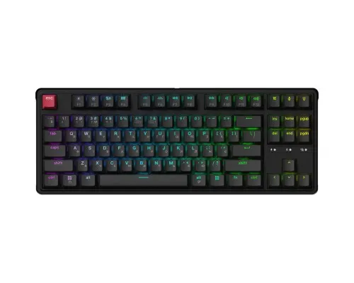 Клавіатура Keychron C3 Max Super Red Switch RGB Wireless/Bluetooth/USB UA Black (C3M-H1-UA)