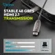 Кабель мультимедійний HDMI M to HDMI M 40.0m V2.1 8K60Hz AOC 48Gbps black Digitus (AK-330126-400-S)