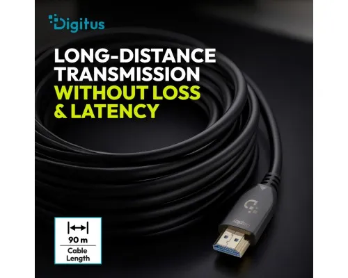 Кабель мультимедійний HDMI M to HDMI M 40.0m V2.1 8K60Hz AOC 48Gbps black Digitus (AK-330126-400-S)