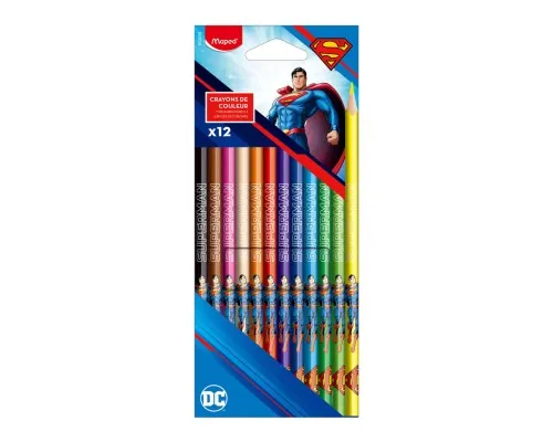 Олівці кольорові Maped SUPERMAN, 12 кольорів (MP.862208)