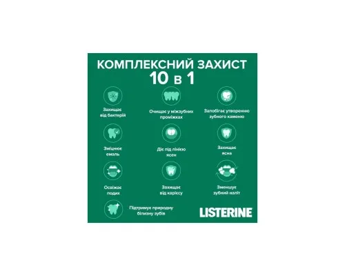 Ополіскувач для порожнини рота Listerine Total Care Захист зубів та ясен 500 мл (3574661070377/5010123714383)