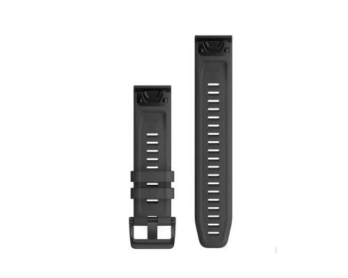 Ремінець до смарт-годинника Garmin fenix 6 solar 22mm QuickFit Slate Gray Silicone (010-12863-22)