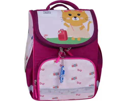 Портфель Bagland з ліхтариками Успіх 12 л. малиновий 434 (00551703) (80213771)