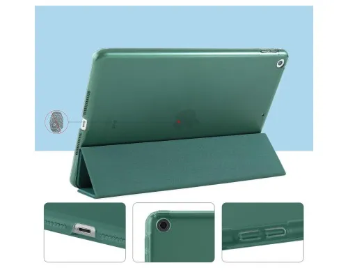 Чохол до планшета BeCover Tri Fold Hard Apple iPad 10.2 2019/2020/2021 Dark Green (709656) (709656)