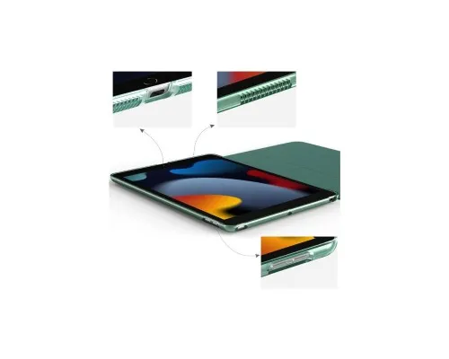 Чохол до планшета BeCover Tri Fold Hard Apple iPad 10.2 2019/2020/2021 Dark Green (709656) (709656)