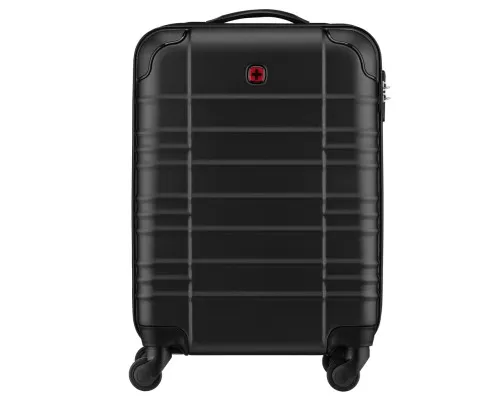 Валіза Wenger Amplar, мала, пластик, 4 колеса, чорна (653143)