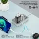 Зарядний пристрій Promate 18W 2xUSB-A (biplug-qc3.eu-bk)