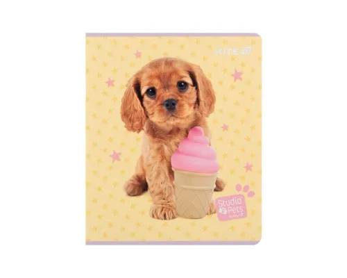 Зошит Kite Studio Pets, 24 аркуші, клітинка (SP25-238)