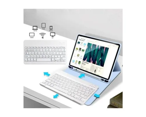 Чохол до планшета BeCover with keyboard Apple iPad Mini 7 2024 Light Blue (712995)
