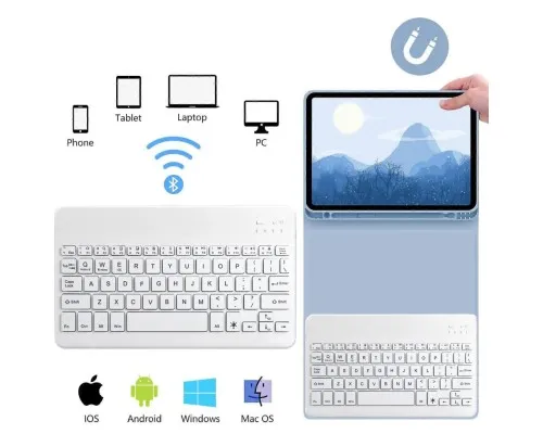 Чохол до планшета BeCover with keyboard Apple iPad Mini 7 2024 Light Blue (712995)