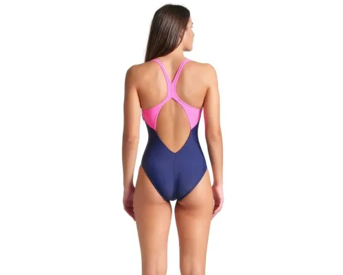 Купальник Arena Bright Glare Swimsuit V Back 008930-790 фіолетовий 42 (3468337533757)