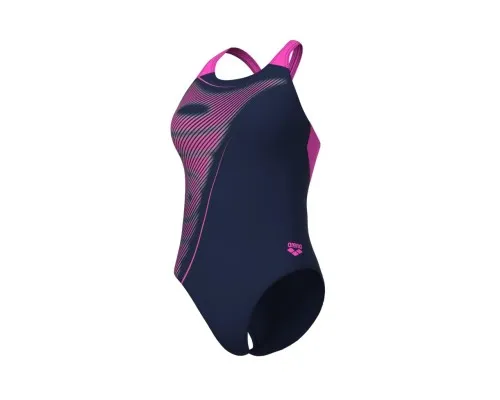 Купальник Arena Bright Glare Swimsuit V Back 008930-790 фіолетовий 42 (3468337533757)