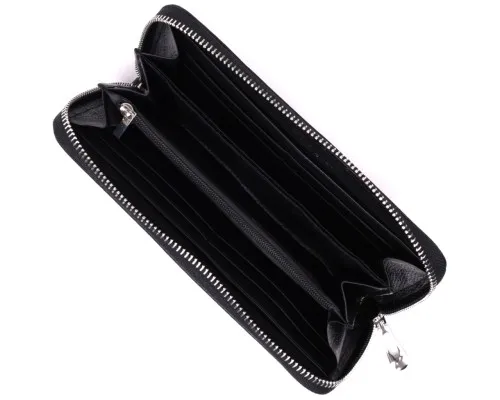 Гаманець ST Leather З натуральної шкіри Чорний (22559)