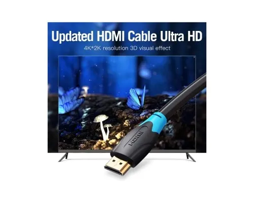 Кабель мультимедійний HDMI M to HDMI M 25.0m black Vention (AACBS)