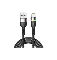 Дата кабель USB 2.0 AM to Lightning 1.0m 2.4A black Essager (EXCL-XCD01)