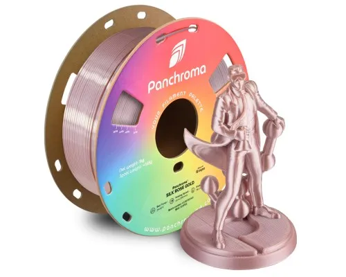 Пластик для 3D-принтера Polymaker PLA PANCHROMA SILK 1,75mm 1kg ROSE GOLD (CA03017)