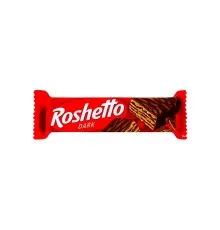 Батончик Roshen вафельний Roshetto чорний шоколад 34 г (607585)