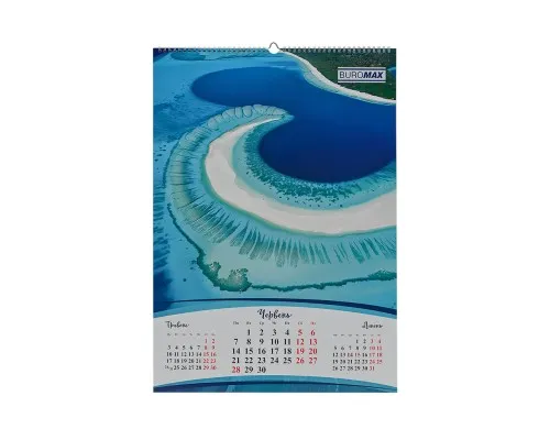 Календар Buromax настінний А2 2027 рік, 1 пружина, Seasons of the year (BM.210652)