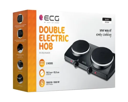 Настільна плита ECG EV 2512 Black