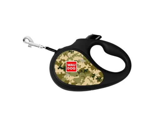 Повідець для собак WAUDOG R-leash Мілітарі світловідбиваюча стрічка S 5 м (381-4026)