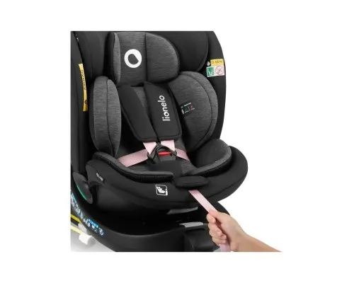 Автокрісло Lionelo Navy I-Size Black Pink (LO-NAVY I-SIZE BLACK PINK)