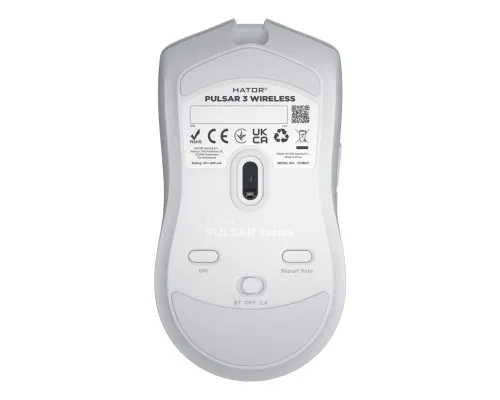 Мишка Hator Pulsar 3 Wireless White (HTM631)