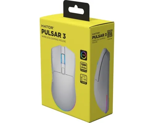 Мишка Hator Pulsar 3 Wireless White (HTM631)