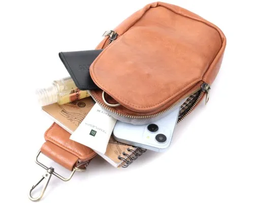 Сумка Vintage Через плече з екошкіри Руда (22793)