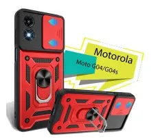 Чохол до мобільного телефона BeCover Military Motorola Moto G04/G04s Red (713065)