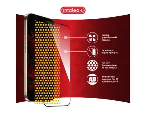 Скло захисне Intaleo Full Glue Apple iPhone 16 Pro Black (1283126593802)