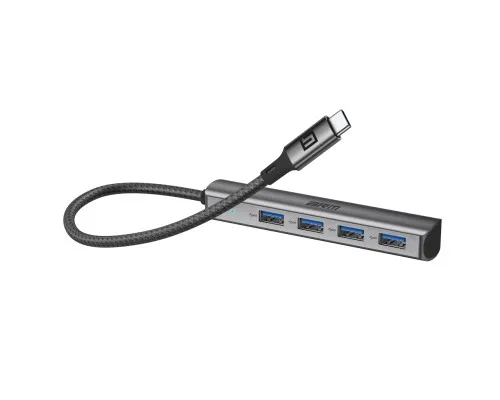 Концентратор Armorstandart USB-C to 4USB Grey (ARM69364)