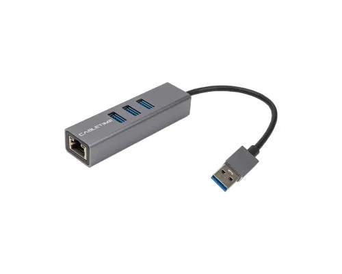 Концентратор Cabletime USB 3.0 to 3xUSB 3.0 + RJ45 0.15m (CA913374)