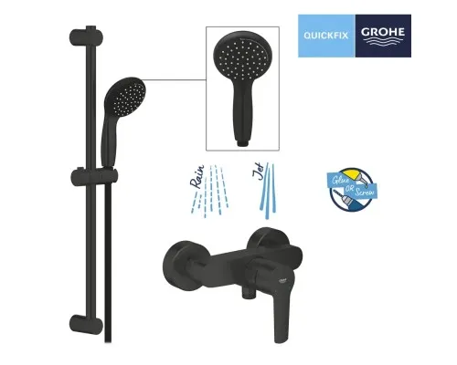 Душовий гарнітур Grohe QuickFix Start Black (UA30330801)