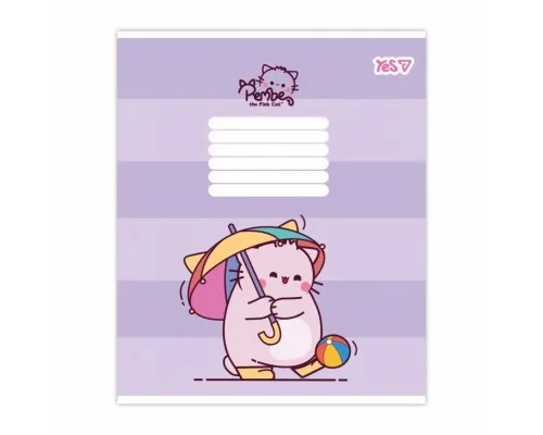 Зошит Yes Pembe the cat А5 18 аркушів лінія (769091)