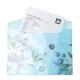 Папка - конверт Buromax А4 на кнопці, BLUEBERRY ARABESKI, напівпрозора, морська хвиля (BM.3943-17)