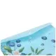 Папка - конверт Buromax А4 на кнопці, BLUEBERRY ARABESKI, напівпрозора, морська хвиля (BM.3943-17)