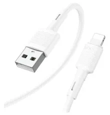 Дата кабель USB 2.0 AM to Lightning 1.0m 2.4A X83 white HOCO (6931474770875)