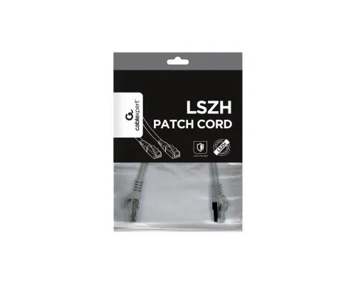 Патч-корд 1м S/FTP Cat 6A CU LSZH grey Cablexpert (PP6A-LSZHCU-1M)