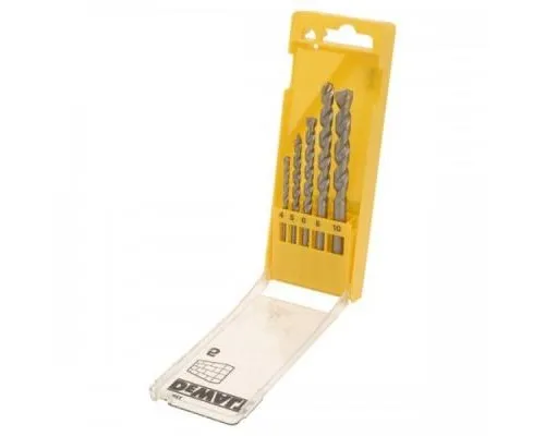 Набір свердл DeWALT по кирпичу, 5шт, d=4,5,6,8,10мм. (DT6952)