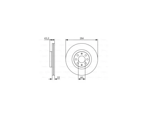 Гальмівний диск Bosch 0 986 479 S91