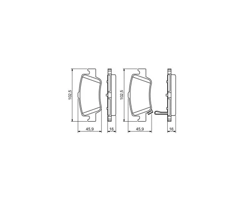 Гальмівні колодки Bosch 0 986 494 182